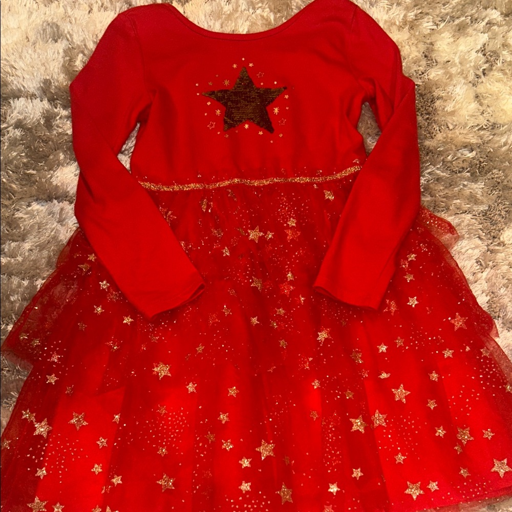Cat & Jack Red Starry Dress
